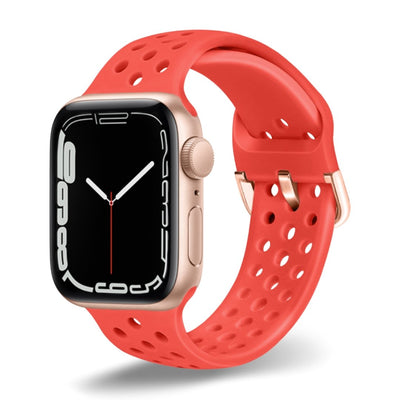 ALK Buckle Silicone Band for Apple Watch in Rose Pink - Alk Designs