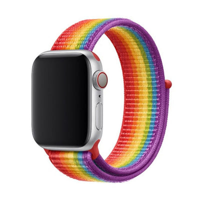 ALK Classic Nylon Band for Apple Watch in Rainbow - Alk Designs