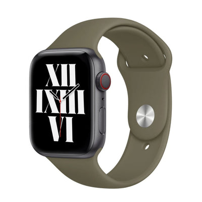 ALK Classic Silicone Band for Apple Watch in Khaki - Alk Designs