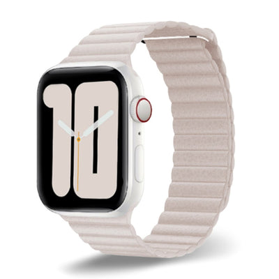 ALK Empire Leather Band for Apple Watch in Khaki - Alk Designs