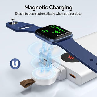 NEWDERY Charger Compatible with Apple Watch Portable USB Wireless Charger, Travel Cordless Charger with Light Weight Magnetic - ALK DESIGNS