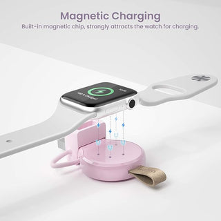 NEWDERY Charger for Apple Watch Portable iWatch USB Wireless Charger, Travel Cordless Car Charger with Light Weight Magnetic Quick Charge - ALK DESIGNS