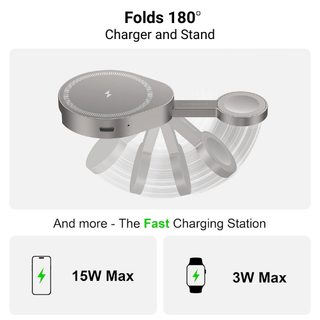 Premium 2 in 1 Wireless Charger for Apple Watch and iPhone - ALK DESIGNS