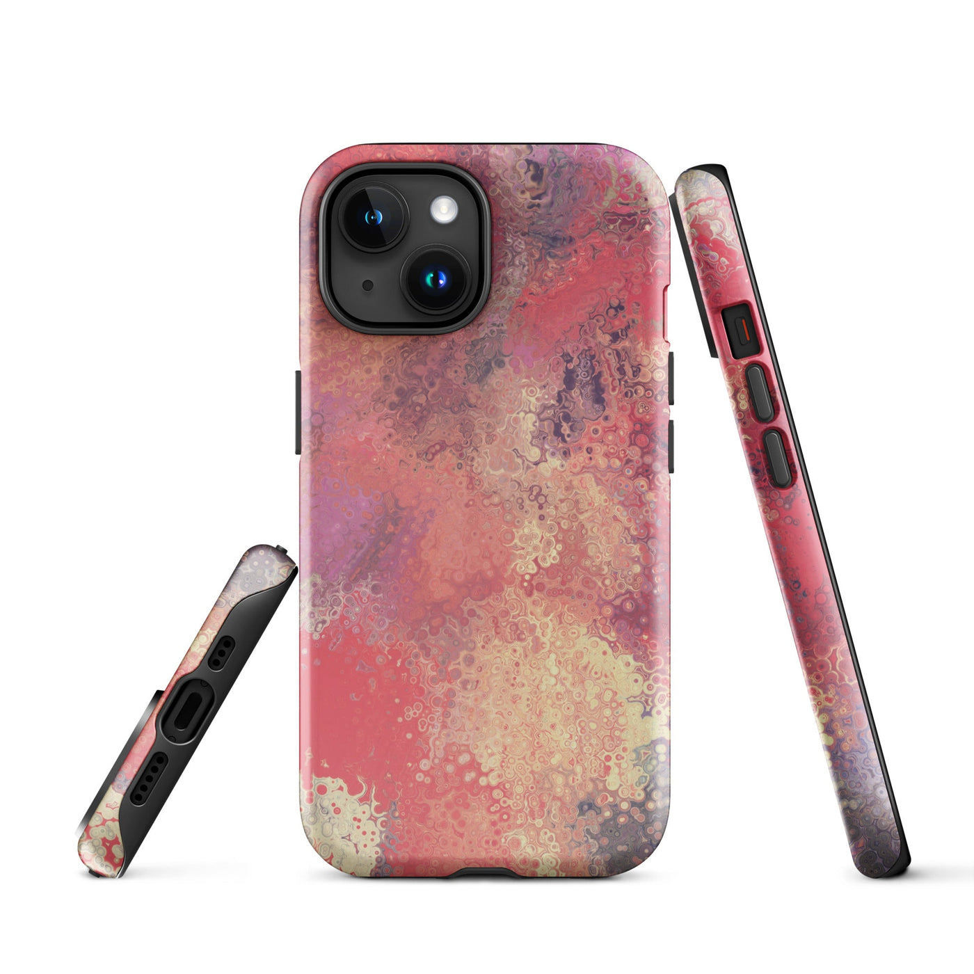 Tough iPhone Case in Pink Rain - ALK DESIGNS