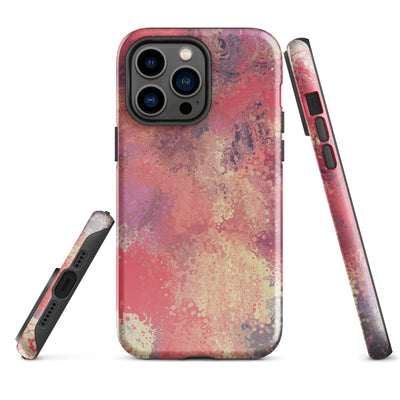 Tough iPhone Case in Pink Rain - ALK DESIGNS