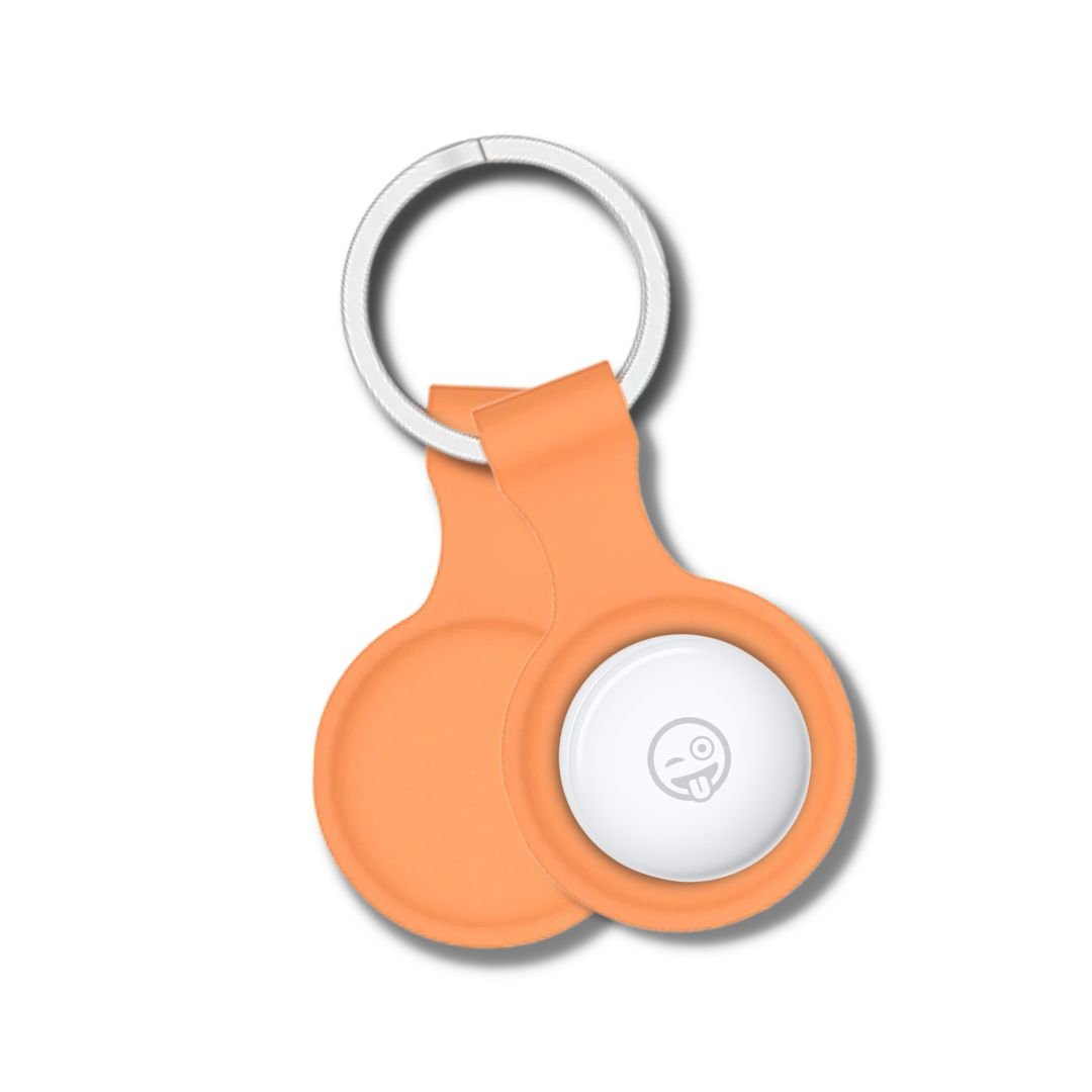 ALK AirTag Silicone Keychain Cover in Orange - ALK DESIGNS