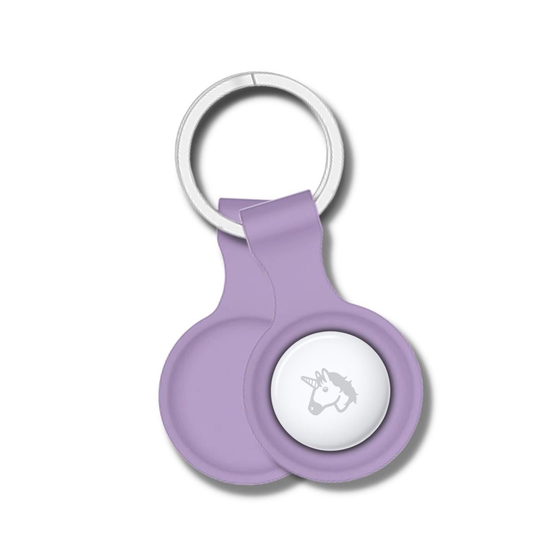 ALK AirTag Silicone Keychain Cover in Purple - ALK DESIGNS