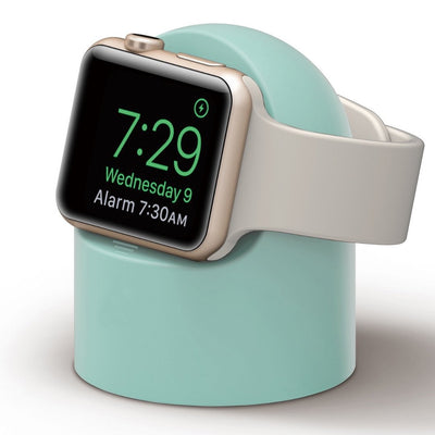 ALK Apple Watch Silicone Charging Stand in Mint Green - Alk Designs