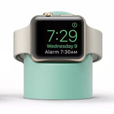ALK Apple Watch Silicone Charging Stand in Mint Green - Alk Designs