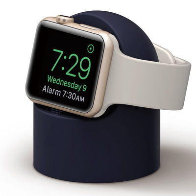 ALK Apple Watch Silicone Charging Stand in Navy Blue - Alk Designs