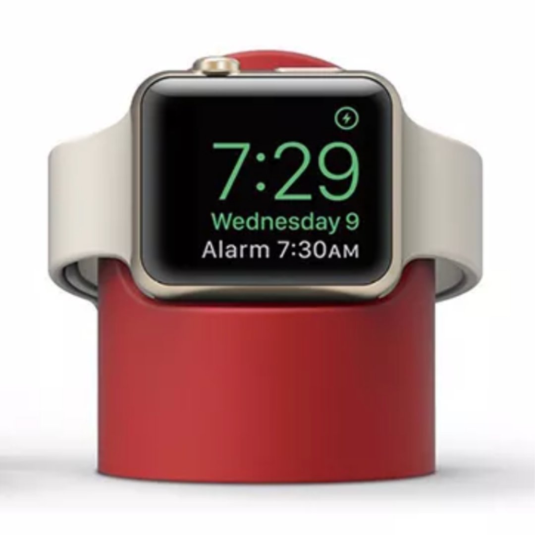 ALK Apple Watch Silicone Charging Stand in Red - Alk Designs