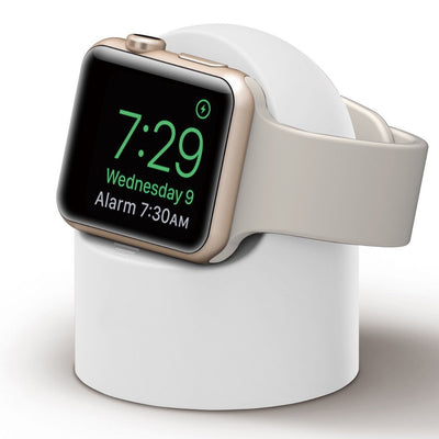 ALK Apple Watch Silicone Charging Stand in White - Alk Designs