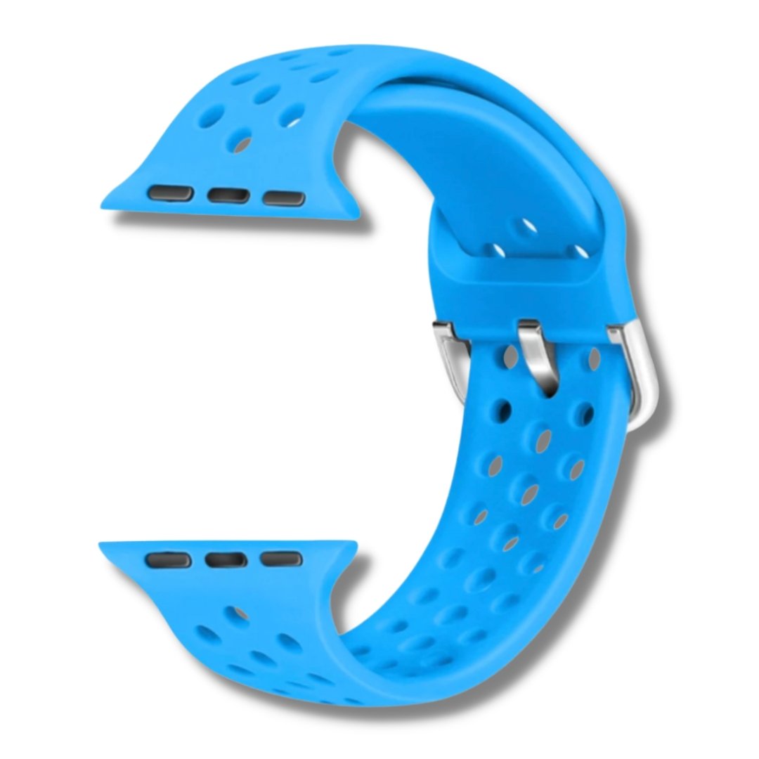ALK Buckle Silicone Band for Apple Watch in Blue - Alk Designs
