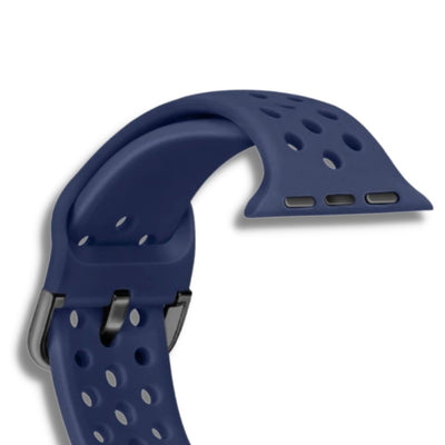 ALK Buckle Silicone Band for Apple Watch in Dark Blue - Alk Designs