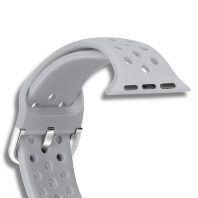 ALK Buckle Silicone Band for Apple Watch in Grey - Alk Designs