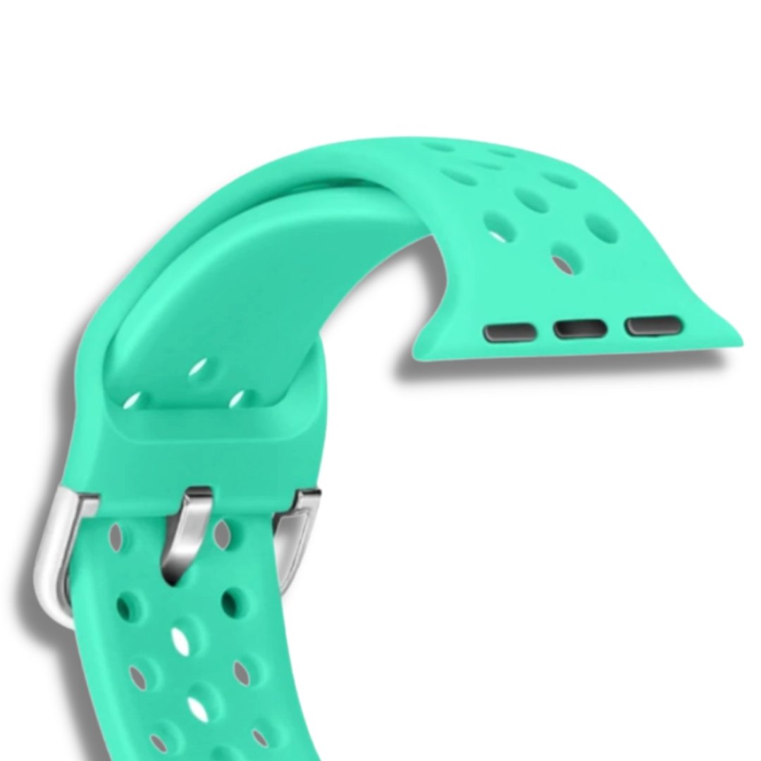 ALK Buckle Silicone Band for Apple Watch in Ice Sea - Alk Designs
