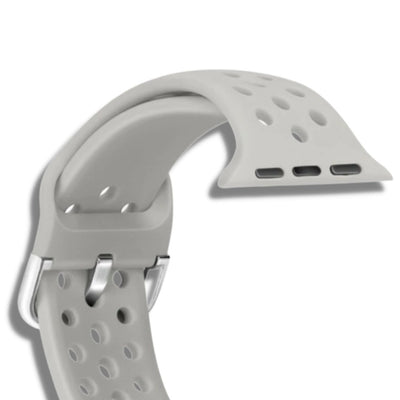 ALK Buckle Silicone Band for Apple Watch in Light Grey - Alk Designs