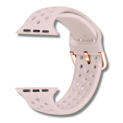 ALK Buckle Silicone Band for Apple Watch in Light Pink - Alk Designs