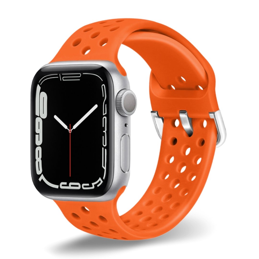 ALK Buckle Silicone Band for Apple Watch in Orange - Alk Designs