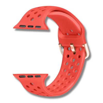ALK Buckle Silicone Band for Apple Watch in Rose Pink - Alk Designs