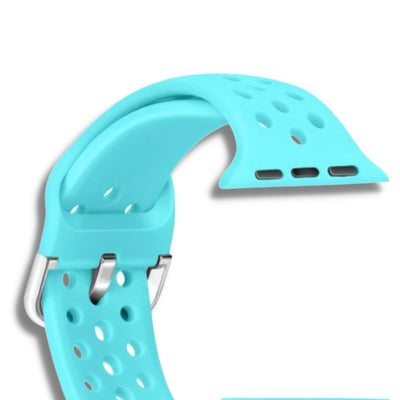 ALK Buckle Silicone Band for Apple Watch in Sky Blue - Alk Designs