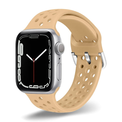 ALK Buckle Silicone Band for Apple Watch in Walnut - Alk Designs