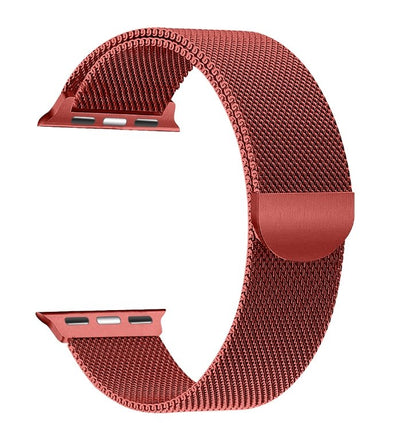 ALK Classic Milanese Band for Apple Watch in Deep Red - Alk Designs