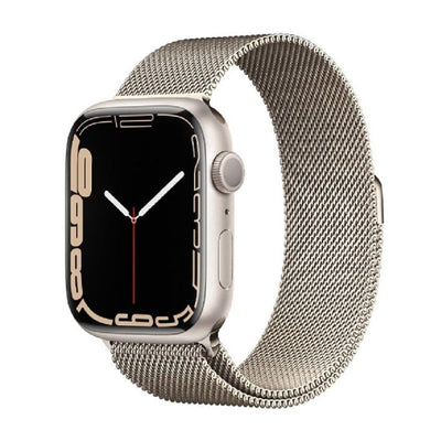 ALK Classic Milanese Band for Apple Watch in Starlight Silver - ALK DESIGNS