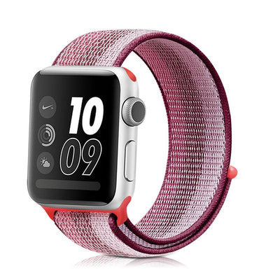 ALK Classic Nylon Band for Apple Watch in Berry Stripes - Alk Designs
