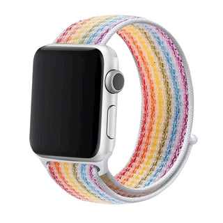ALK Classic Nylon Band for Apple Watch in Light Rainbow - Alk Designs