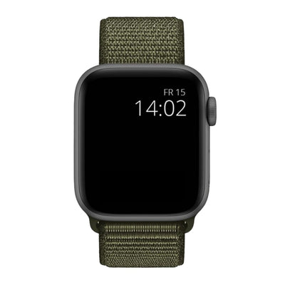 ALK Classic Nylon Band for Apple Watch in Olive Green - Alk Designs