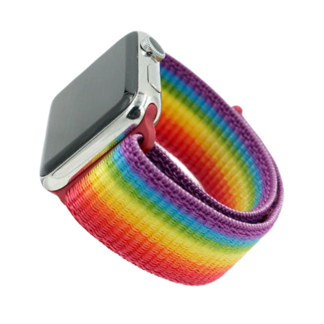 ALK Classic Nylon Band for Apple Watch in Rainbow - Alk Designs