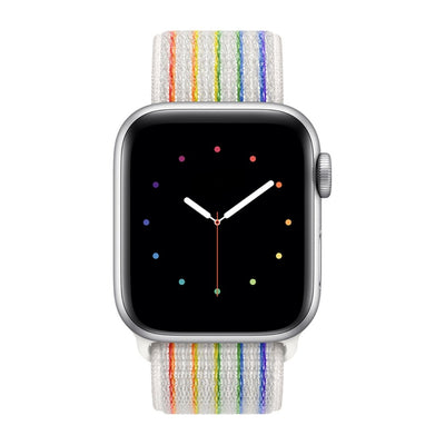 ALK Classic Nylon Band for Apple Watch in Rainbow Pride - Alk Designs
