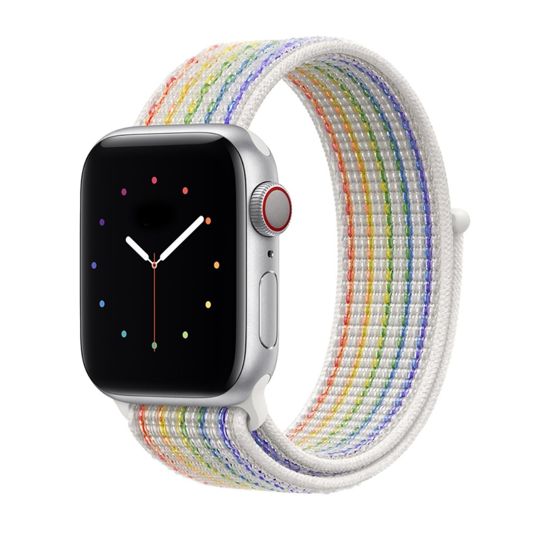 ALK Classic Nylon Band for Apple Watch in Rainbow Pride - Alk Designs
