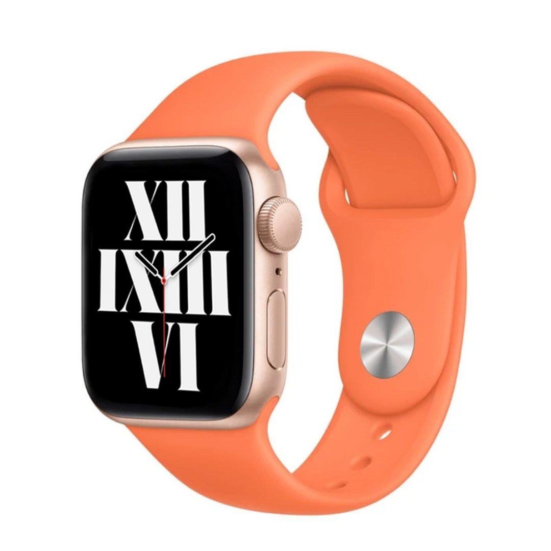 ALK Classic Silicone Band for Apple Watch in Apricot - Alk Designs
