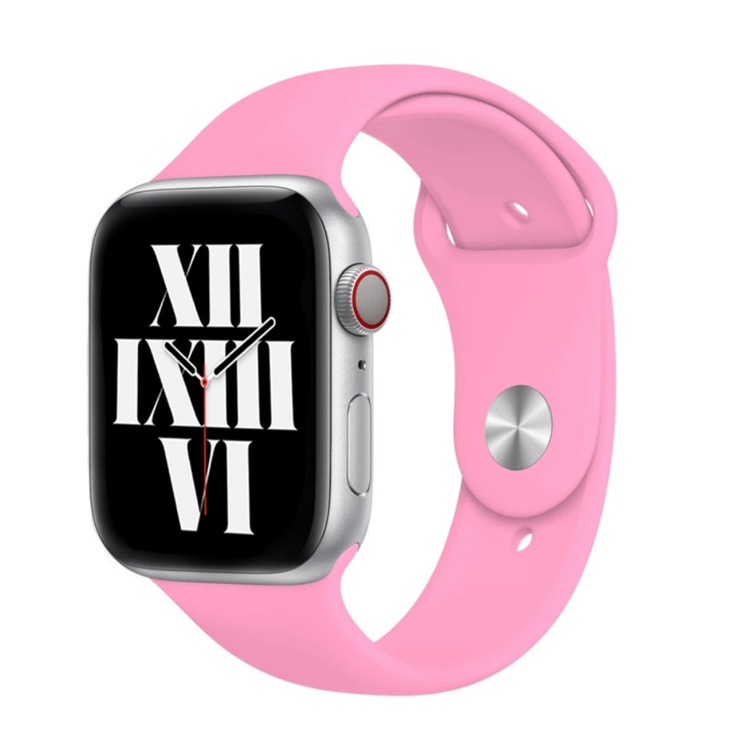 ALK Classic Silicone Band for Apple Watch in Bright Pink - Alk Designs