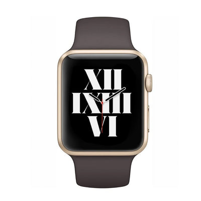 ALK Classic Silicone Band for Apple Watch in Cocoa - Alk Designs
