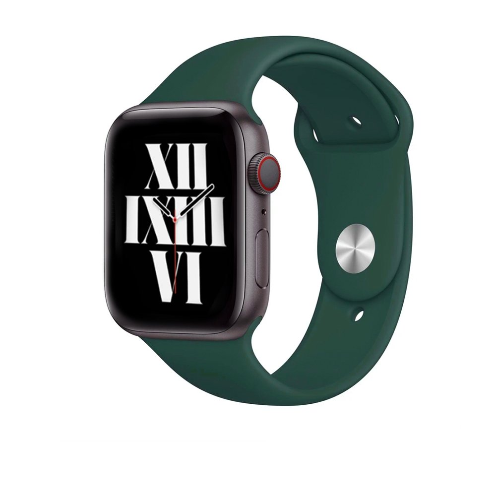 ALK Classic Silicone Band for Apple Watch in Emerald Green - Alk Designs