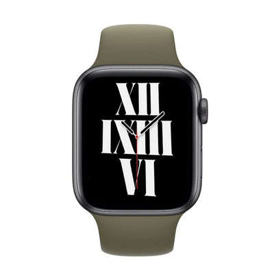ALK Classic Silicone Band for Apple Watch in Khaki - Alk Designs