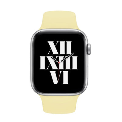 ALK Classic Silicone Band for Apple Watch in Lemon - Alk Designs