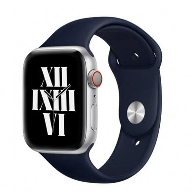 ALK Classic Silicone Band for Apple Watch in Midnight Blue - Alk Designs