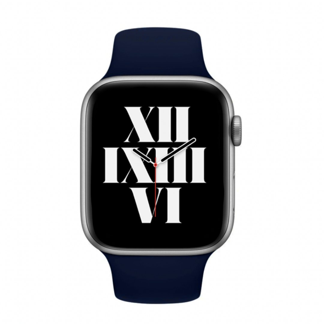 ALK Classic Silicone Band for Apple Watch in Midnight Blue - Alk Designs