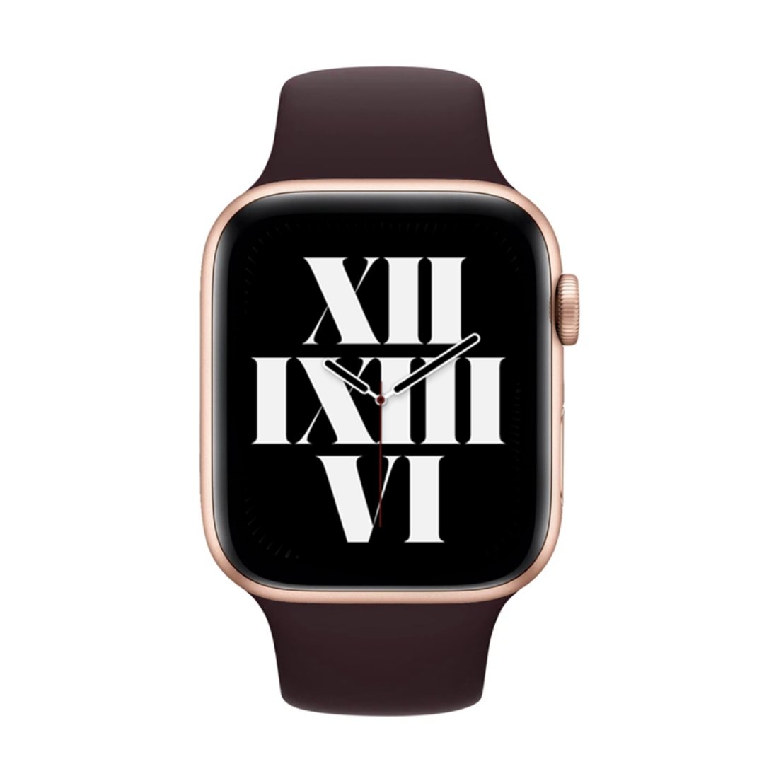 ALK Classic Silicone Band for Apple Watch in Mulberry Red - Alk Designs