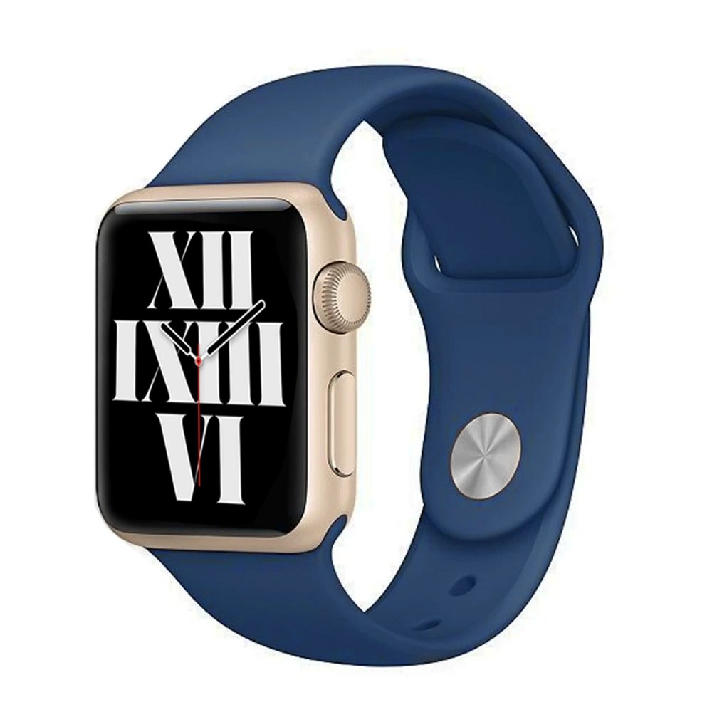 ALK Classic Silicone Band for Apple Watch in Ocean Blue - Alk Designs