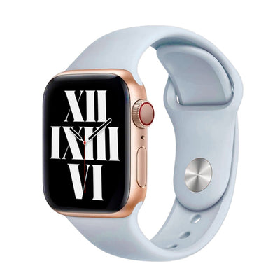 ALK Classic Silicone Band for Apple Watch in Pastel Blue - Alk Designs
