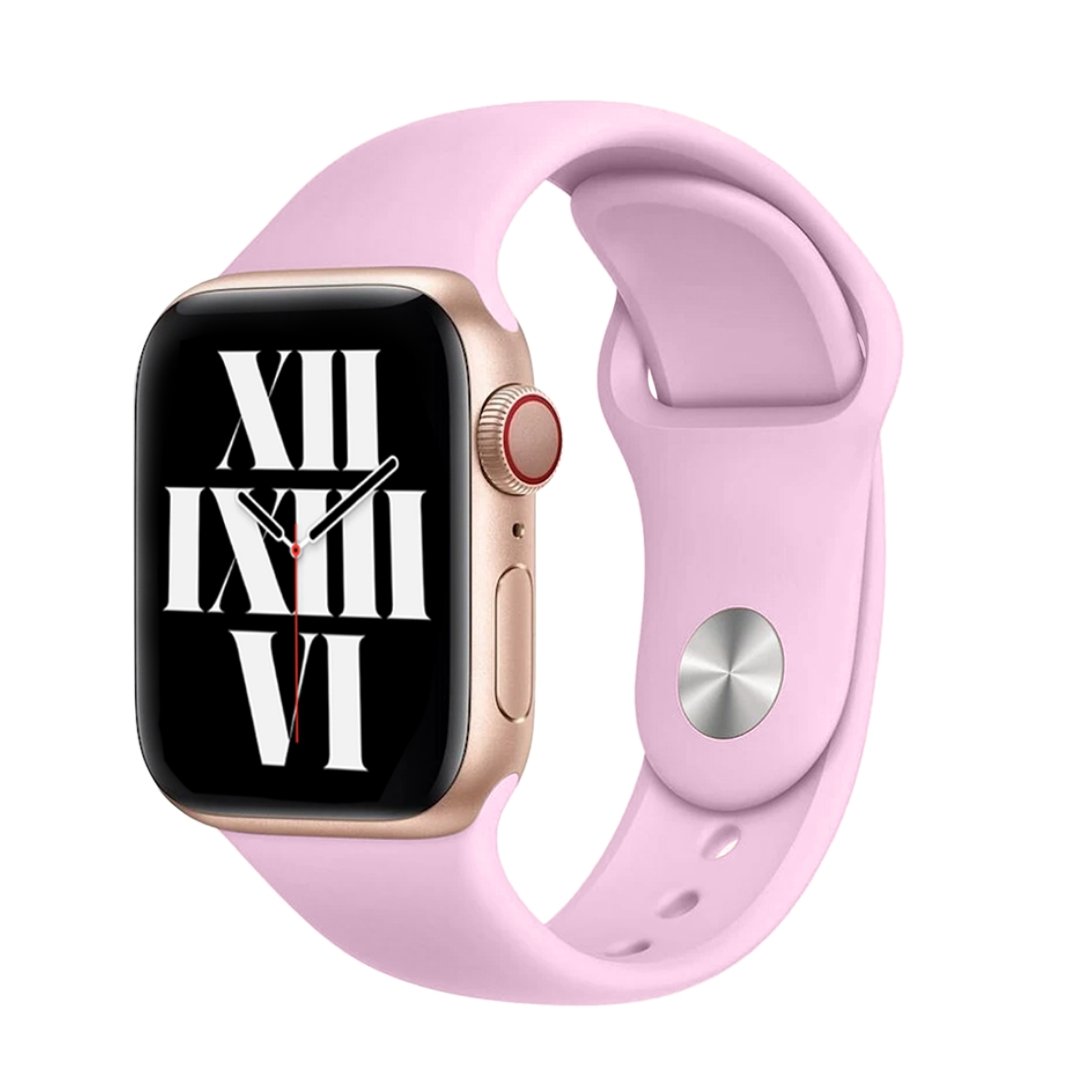 ALK Classic Silicone Band for Apple Watch in Pastel Pink - Alk Designs