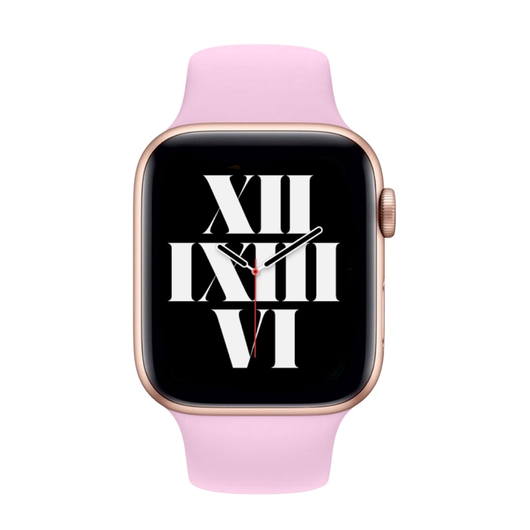 ALK Classic Silicone Band for Apple Watch in Pastel Pink - Alk Designs