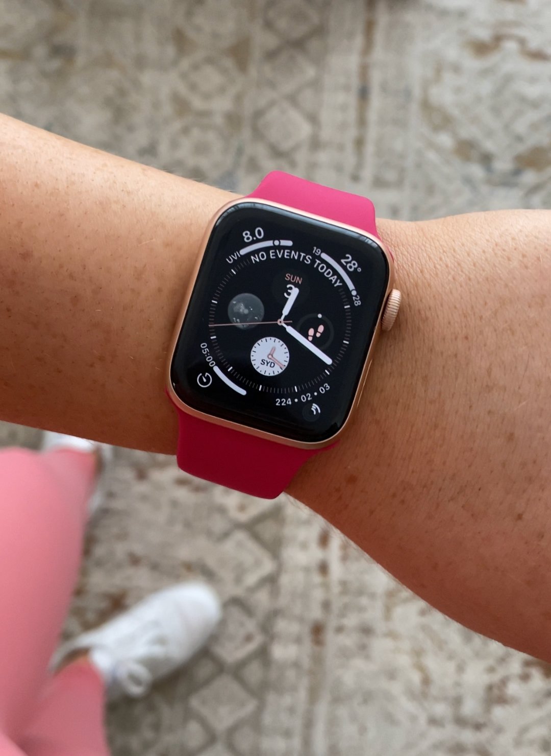 ALK Classic Silicone Band for Apple Watch in Pomegranate - Alk Designs