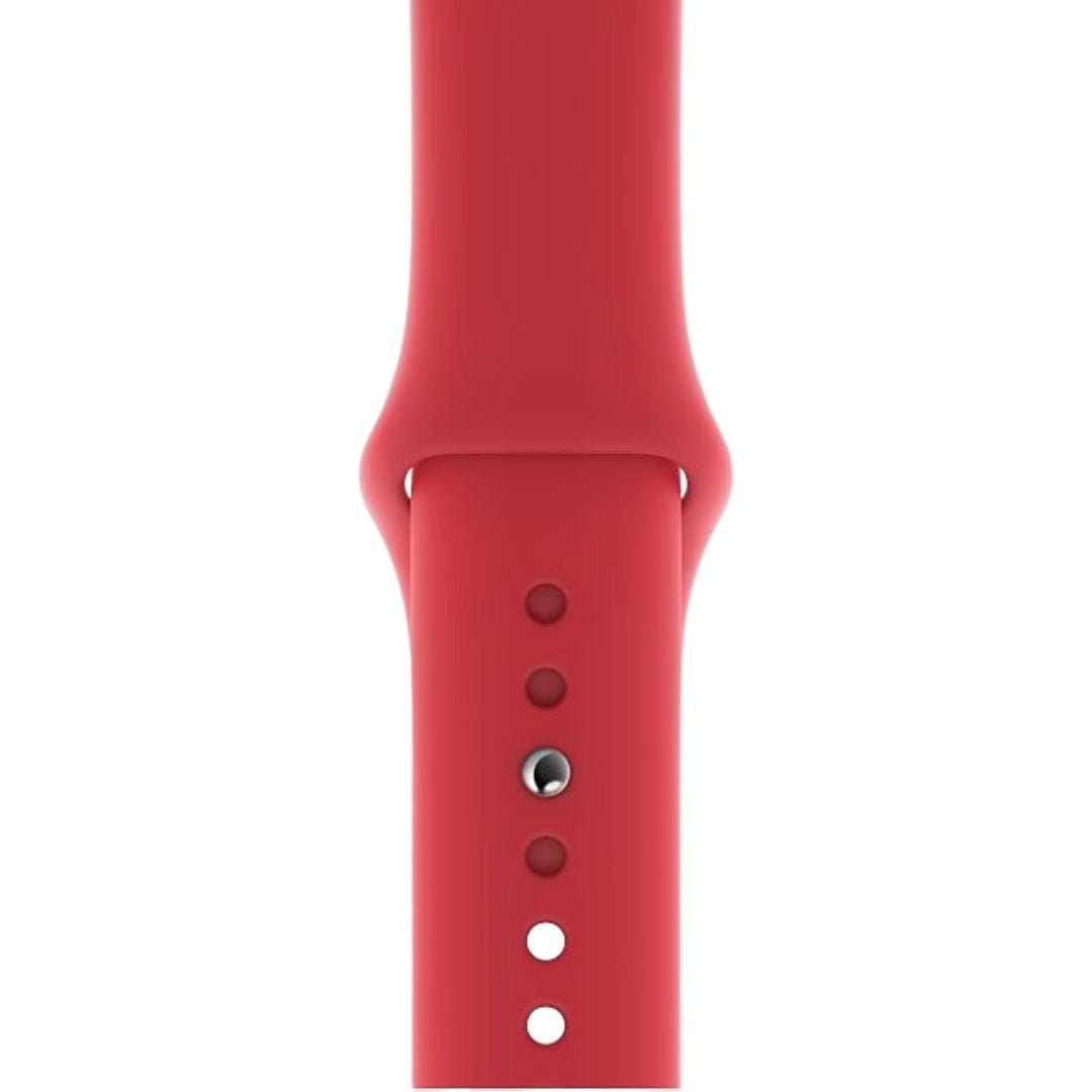 ALK Classic Silicone Band for Apple Watch in Red - Alk Designs