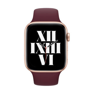 ALK Classic Silicone Band for Apple Watch in Red Wine - Alk Designs